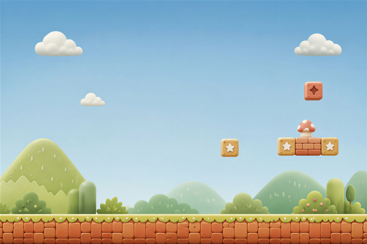 Fototapeta Gra Super Mario
